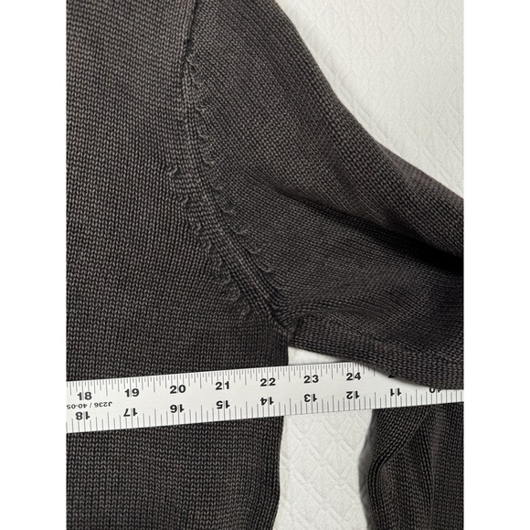 Goodthreads 100% Cotton Mens Cardigan Sweater Size L Tall Brown Button Dad City - Picture 6 of 7